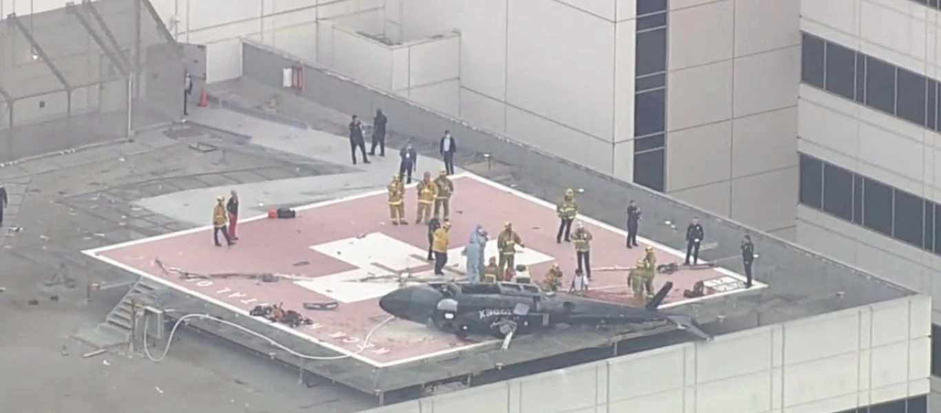 ΗΠΑ: Ελικόπτερο που μετέφερε καρδιά για μεταμόσχευση έπεσε σε ταράτσα νοσοκομείου (βίντεο)